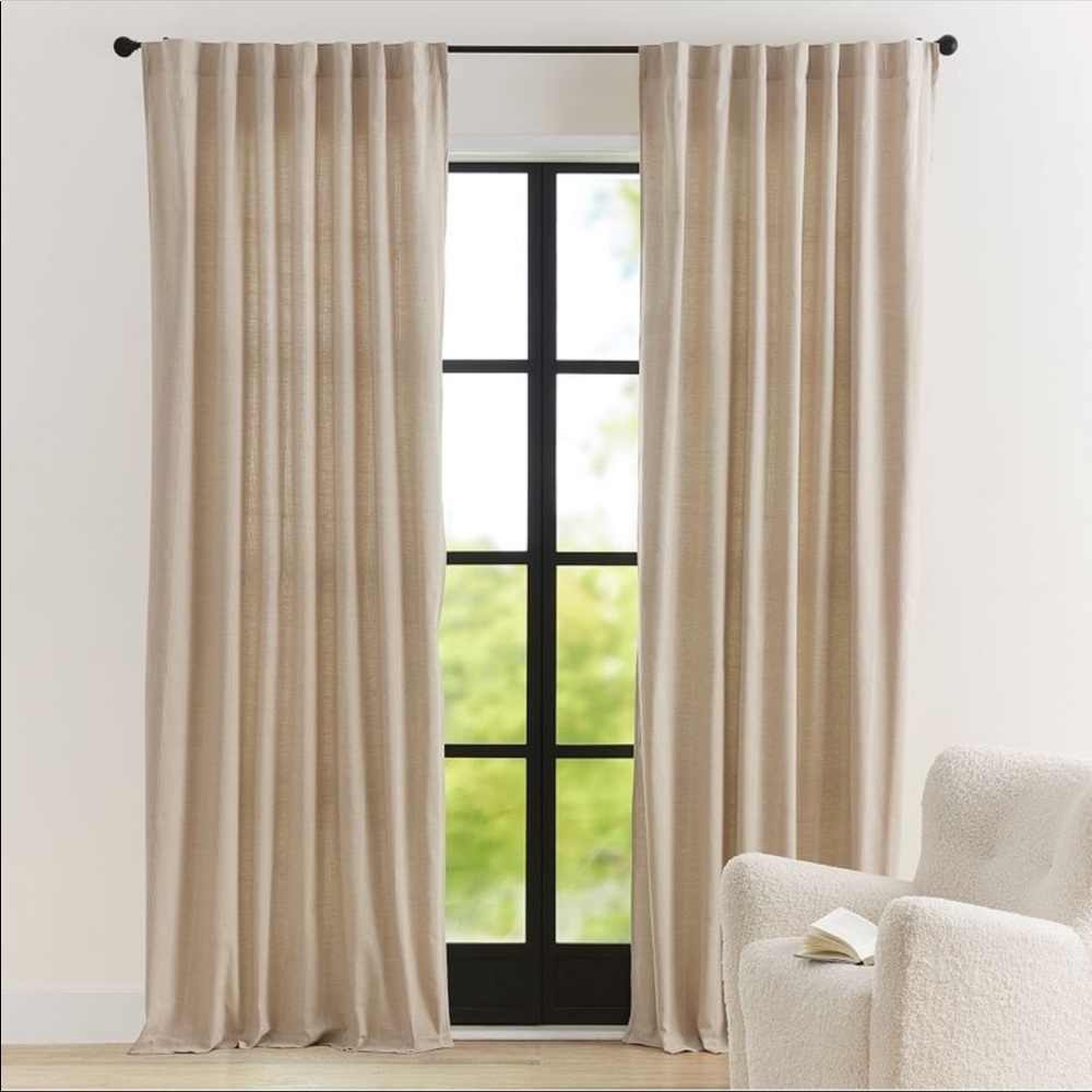 Pottery Barn Gramercy Textured Curtain (2pk)